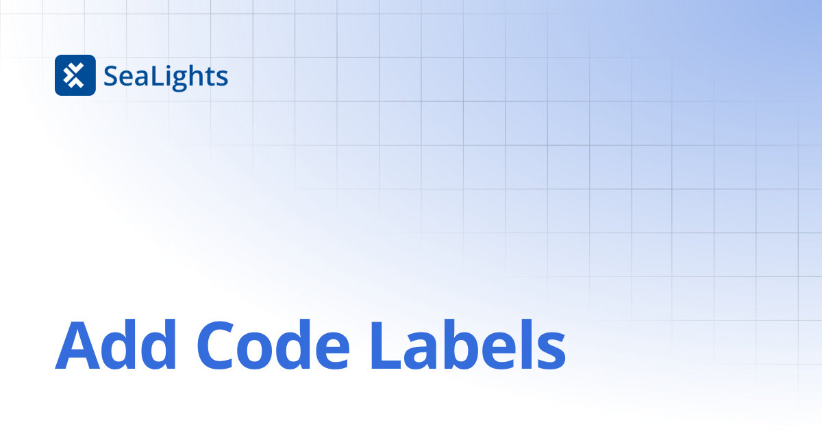 Add Code Labels | Guides | Knowledge Base