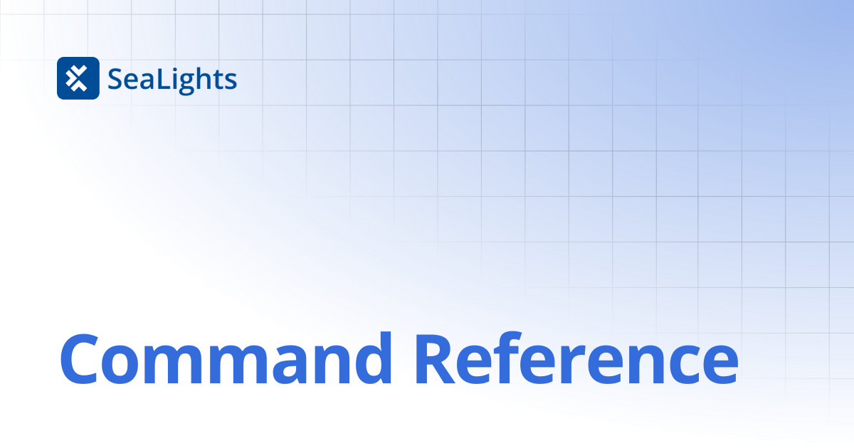 Command Reference | Setup & Configuration | Knowledge Base